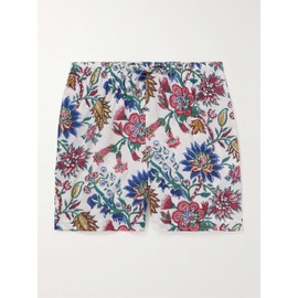 KARDO Olbia Straight-Leg Floral-Print Cotton Drawstring Shorts 1647597332709209