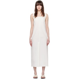 루루 스튜디오 Loulou Studio White Makeen Midi Dress 241473F054002