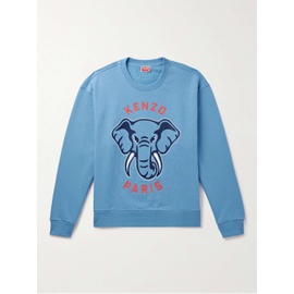 KENZO Logo-Embroidered Cotton-Jersey Sweatshirt 1647597313253454