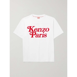 KENZO + VERDY Logo-Flocked Cotton-Jersey T-Shirt 1647597327487791