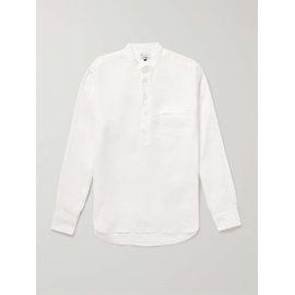 KINGSMAN Grandad-Collar Linen Shirt 1647597314941985