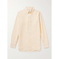 KINGSMAN Button-Down Collar Striped Cotton Shirt 1647597314942020