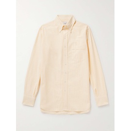 KINGSMAN Button-Down Collar Striped Cotton Shirt 1647597314942020