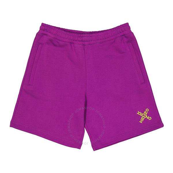  Kenzo Mens Purple Sport Little X Cotton-blend Shorts FA65PA7204MS-83