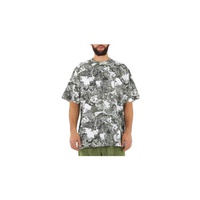 Kenzo MEN'S Dark Khaki Dreamers Graphic-print Cotton T-shirt FB65TS5104SB-51