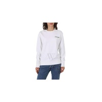 Kenzo Ladies White Poppy-Print Cotton Sweatshirt FC62SW0164MF-01
