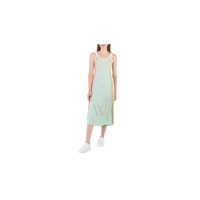 Kenzo Multicolor Pleated Scoop-Neck Midi Dress FA52RO501806-MU