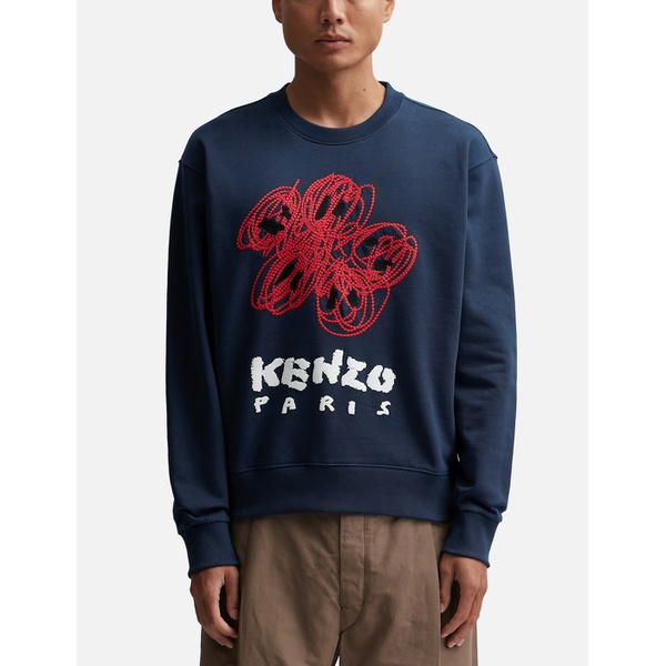  Kenzo Drawn Varsity Embroidered Sweatshirt 916241