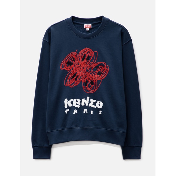  Kenzo Drawn Varsity Embroidered Sweatshirt 916241