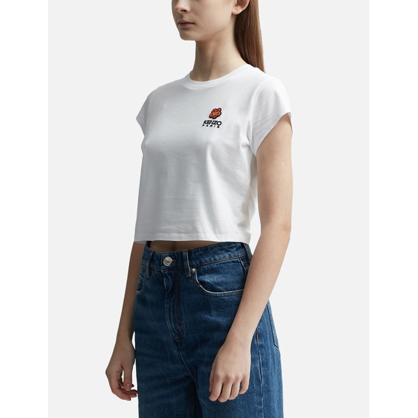  Kenzo Boke Flower Crest Micro-Embroidered T-shirt 912343