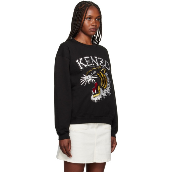  Black Kenzo Paris Varsity Jungle Sweatshirt 232387F098011