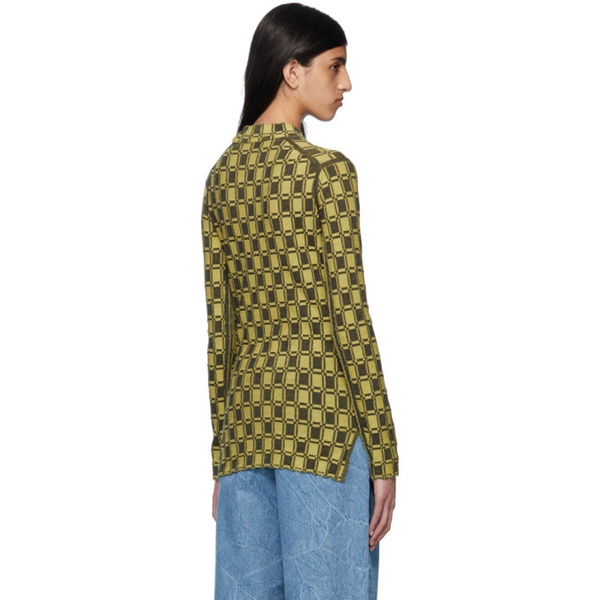  Yellow Kenzo Paris Vichy Sweater 222387F096000