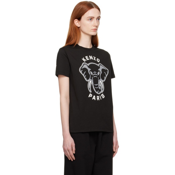  Black Kenzo Paris Varsity Jungle T-Shirt 232387F110011