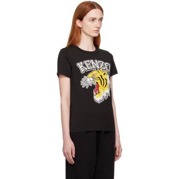  Black Kenzo Paris Varsity Jungle T-Shirt 232387F110009