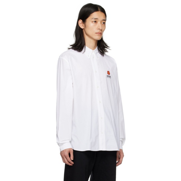  White Kenzo Paris Boke Flower Shirt 232387M192011