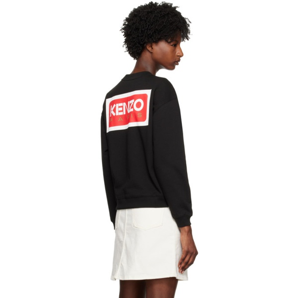  Black Kenzo Paris Regular Sweatshirt 232387F098004
