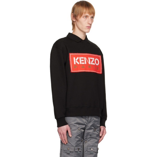  Black Kenzo Paris Sweatshirt 231387M204005