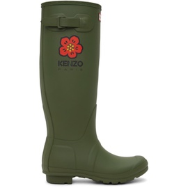 Green Kenzo Paris Hunter 에디트 Edition Wellington Boots 232387F114000