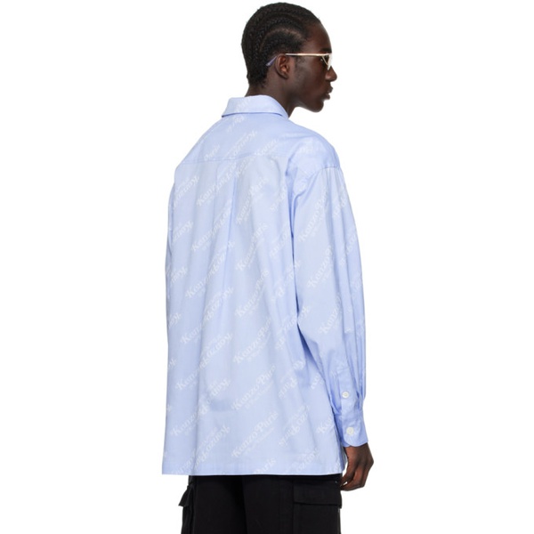  Blue Kenzo Paris VERDY 에디트 Edition Shirt 241387M192002