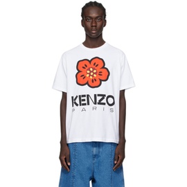 White Kenzo Paris Boke Flower T-Shirt 241387M213002