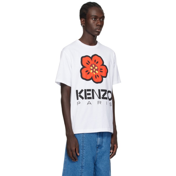  White Kenzo Paris Boke Flower T-Shirt 241387M213002
