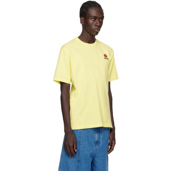  Yellow Kenzo Paris Boke Flower Crest T-Shirt 241387M213008