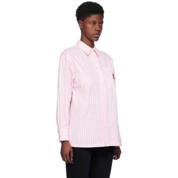  Pink Kenzo Paris Boke Flower Crest Shirt 241387F109004