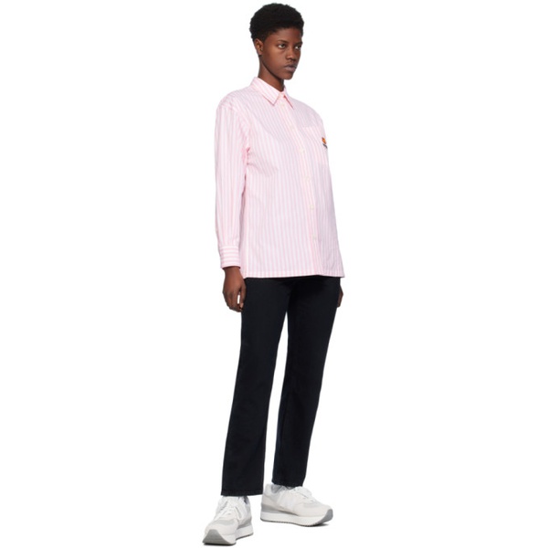  Pink Kenzo Paris Boke Flower Crest Shirt 241387F109004