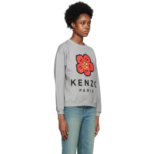  Gray Kenzo Paris Boke Flower Sweatshirt 222387F098004