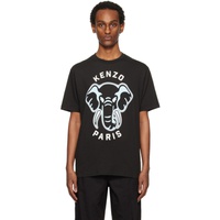 Black Kenzo Paris Elephant T-Shirt 241387M213028