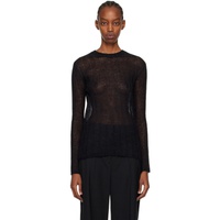 Black Kenzo Paris Semi-Sheer Sweater 241387F096004