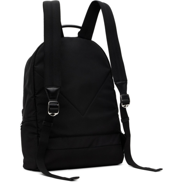  Black Kenzo Paris Logo Backpack 241387M166001