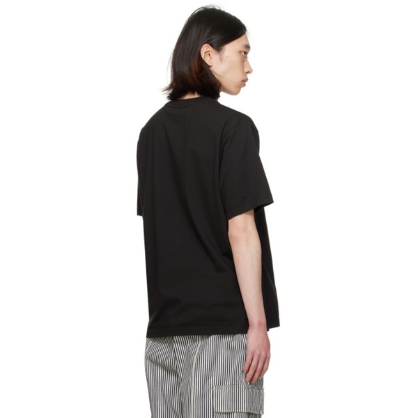  Black Kenzo Paris Drawn T-Shirt 241387M213004