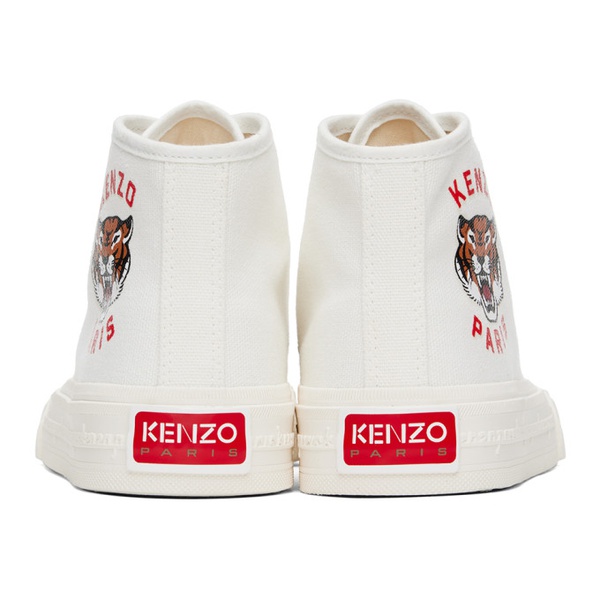  White Kenzo Paris Foxy High Top Sneakers 241387M236002