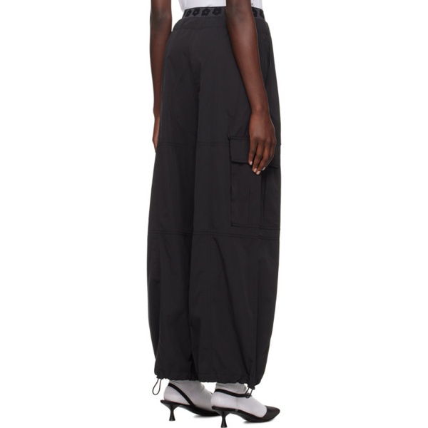  Black Kenzo Paris Paneled Trousers 241387F087006