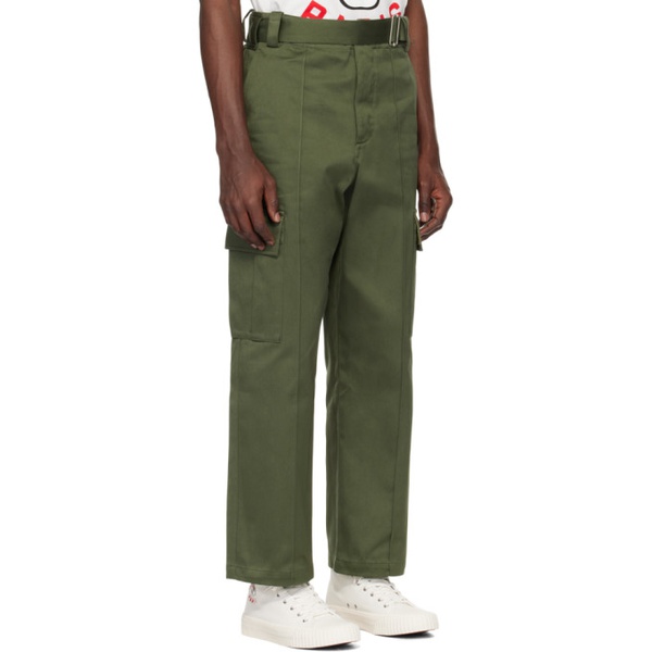  Kenzo Green Belted Cargo Pants 241387M188001