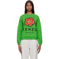 Green Kenzo Paris Sweatshirt 222387F098005