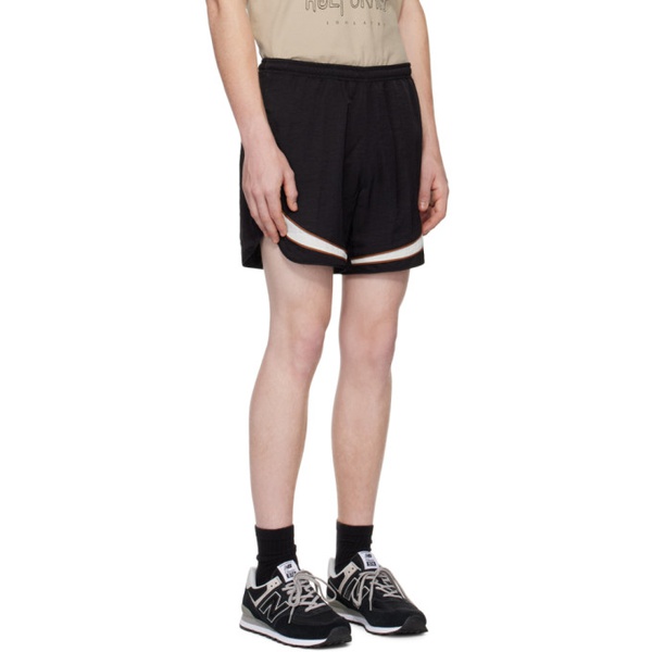  기준 Kijun Black Paneled Shorts 241586M193009