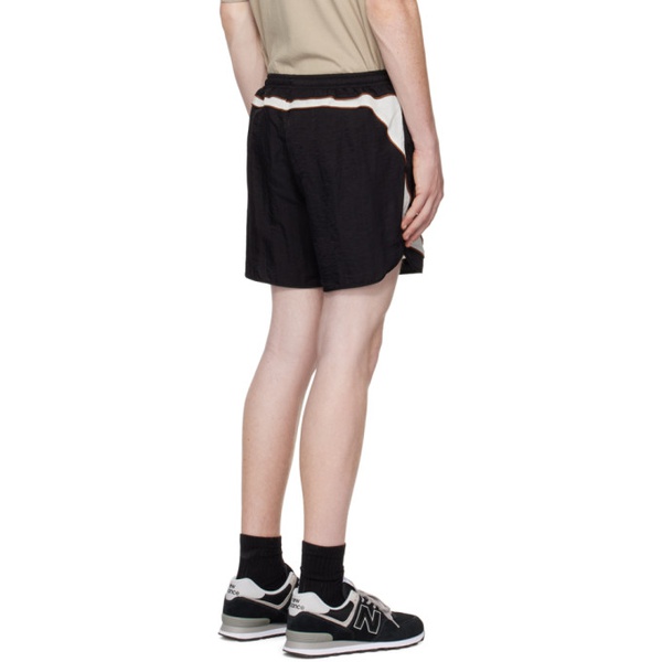  기준 Kijun Black Paneled Shorts 241586M193009