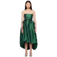 키카 바르가스 Kika Vargas SSENSE Exclusive Green Midi Dress 232593F054010
