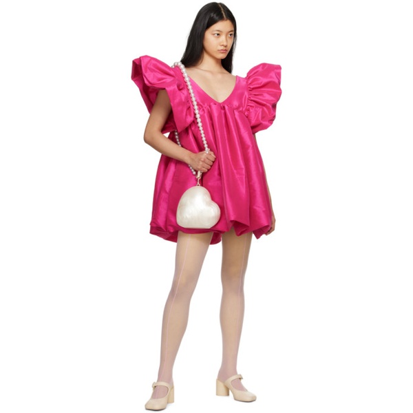  키카 바르가스 Kika Vargas Pink Adri Minidress 231593F052001