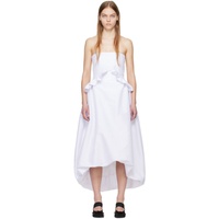 키카 바르가스 Kika Vargas SSENSE Exclusive White Jane Midi Dress 241593F054006