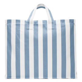 King & Tuckfield Blue & White Large Tote 241564M172000