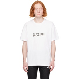 수비 Ksubi White Biggie T-Shirt 241088M213032