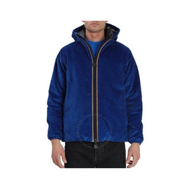 Kway Mens Blue Royal Marine Hamis Cotton Ribbed Hooded Jacket K6112HW-063
