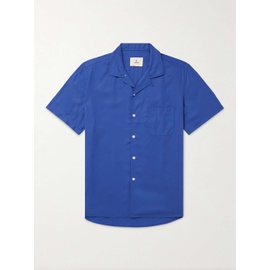 LA PAZ Panama Convertible-Collar Striped Textured-Cotton Shirt 1647597295789583
