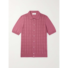 LARDINI Slim-Fit Jacquard-Knit Cotton Shirt 1647597323082662
