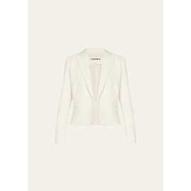 LAgence Brooke Double-Breasted Crop Blazer 4294417