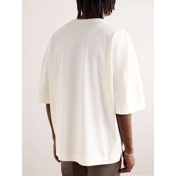  르메르 LEMAIRE Oversized Cotton and Linen-Blend Jersey T-Shirt 1647597328620441