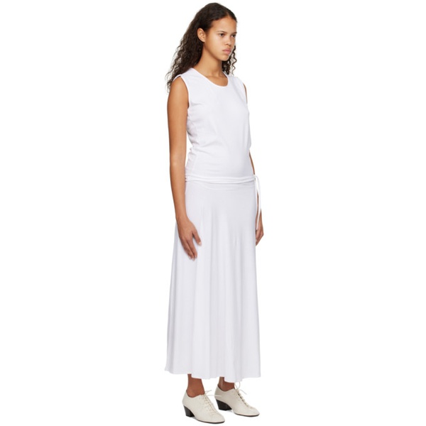  르메르 LEMAIRE White Belted Midi Dress 231646F054005